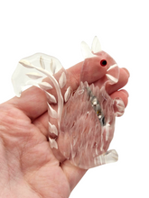 Load image into Gallery viewer, 1940s Rare Carved Lucite Squirrel Brooch
