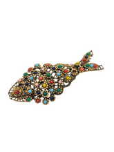 Load image into Gallery viewer, 1930s Czech Rare Multicoloured Fish Brooch
