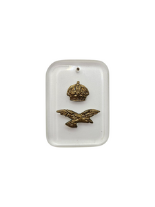 1940s World War Two RAF Lucite Sweetheart Pendant