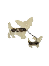 Load image into Gallery viewer, 1940s Celluloid Double Dog Brooch
