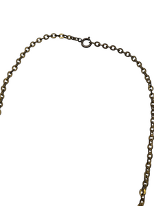 1940s Duck Egg Blue Celluloid Flower Necklace