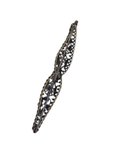 Load image into Gallery viewer, 1930s Czech Long Filigree Multicoloured Bar Brooch
