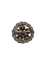 Load image into Gallery viewer, 1930s Small Czech Filigree and Glass Brooch
