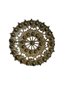 1930s Czech Multicoloured Stone Brooch