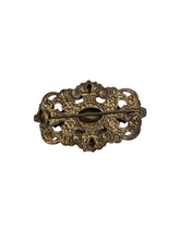 Load image into Gallery viewer, 1930s Czech Bright Blue Glass Brooch
