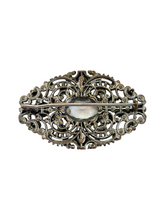 Load image into Gallery viewer, 1930s Czech Art Deco Clear Glass Brooch
