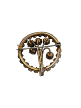 Load image into Gallery viewer, 1930s Art Deco Czech? Glass Flower Bouquet Brooch
