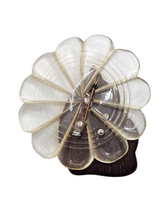 Load image into Gallery viewer, 1940s Carved Wood and Lucite Elzac Horse Brooch
