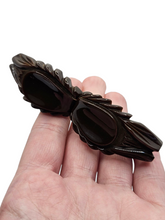 Load image into Gallery viewer, 1940s Huge Chunky Chocolate Brown Articulated Bakelite Brooch
