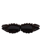 Load image into Gallery viewer, 1940s Huge Chunky Chocolate Brown Articulated Bakelite Brooch
