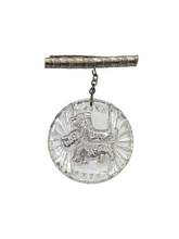 Load image into Gallery viewer, 1930s Art Deco Glass Scotty Dog Brooch
