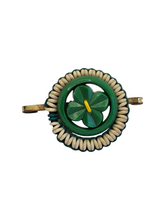 Load image into Gallery viewer, 1940s Make Do and Mend Green Wirework Brooch
