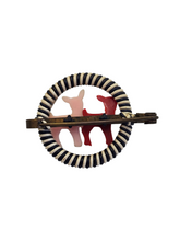 Load image into Gallery viewer, 1940s Deer Make Do And Mend Wirework Brooch
