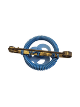 Load image into Gallery viewer, 1940s Make Do and Mend Blue Wirework Brooch
