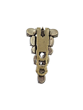 Load image into Gallery viewer, 1930s Deco Green Glass Dress Clip
