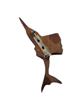 Load image into Gallery viewer, 1940s Carved Wood Swordffish Brooch
