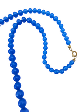 Load image into Gallery viewer, 1930s Deco Bright Blue Necklace
