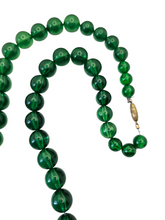 Load image into Gallery viewer, 1940s/1950s Green Early Plastic Lucite Necklace
