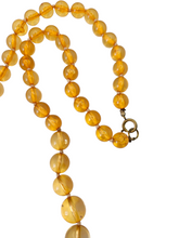 Load image into Gallery viewer, 1950s Long Peach Knotted Lucite Necklace
