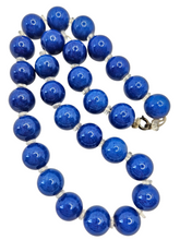 Load image into Gallery viewer, 1940s Colbalt Blue Glass Necklace
