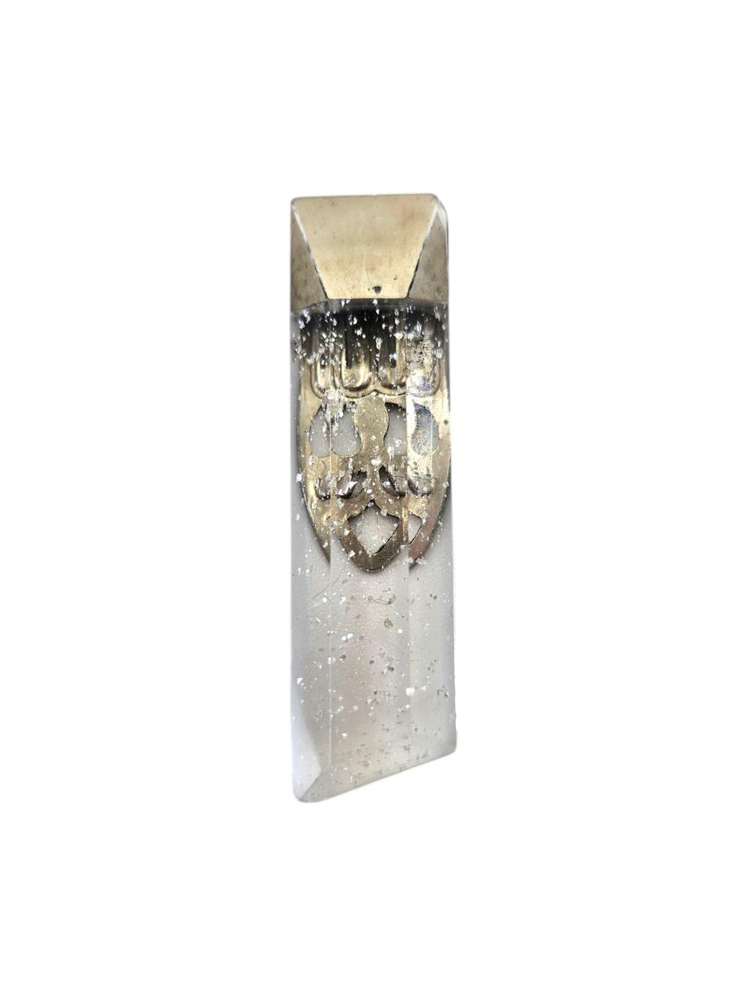 1930s Deco Confetti Glass Dress Clip