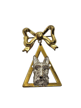 Load image into Gallery viewer, 1930s Art Deco Metal Dog Brooch
