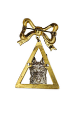 Load image into Gallery viewer, 1930s Art Deco Metal Dog Brooch
