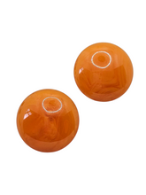 Load image into Gallery viewer, 1940s/1950s Marbled Orange Bakelite Earrings
