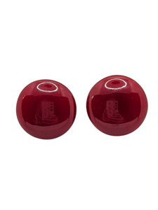 1940s Dark Cherry Red Bakelite Screwback Earrings