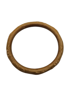1930s Solid Celluloid Floral Upper Arm Bangle