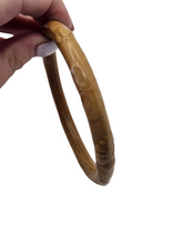 Load image into Gallery viewer, 1930s Solid Celluloid Floral Upper Arm Bangle
