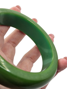 1940s Chunky Bluey Green Bakelite Bangle