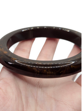 Load image into Gallery viewer, 1940s Huge Chunky Brown Marbled Bakelite Bangle
