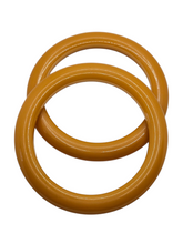 Load image into Gallery viewer, 1940s Bright Egg Yolk/Orange Saucer Matching Bakelite Bangle Set
