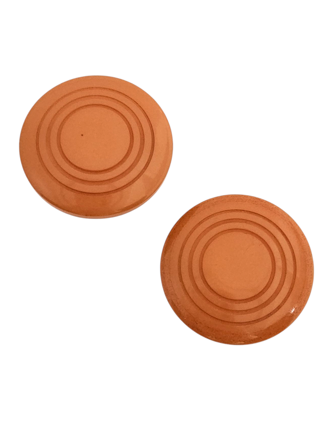 1940s Dark Marmalade Matching Bakelite Brooch Set