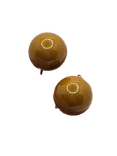 Load image into Gallery viewer, 1940s Huge Chunky Chartreuse Ball Earrings
