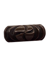 Load image into Gallery viewer, 1940s Carved Bakelite Brown Brooch
