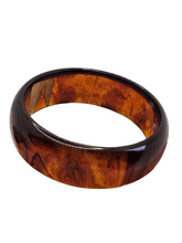 Load image into Gallery viewer, 1940s Inky Root Beer Chunky Bakelite Bangle
