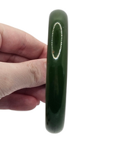 Load image into Gallery viewer, 1940s Dark Green Bakelite Bangle
