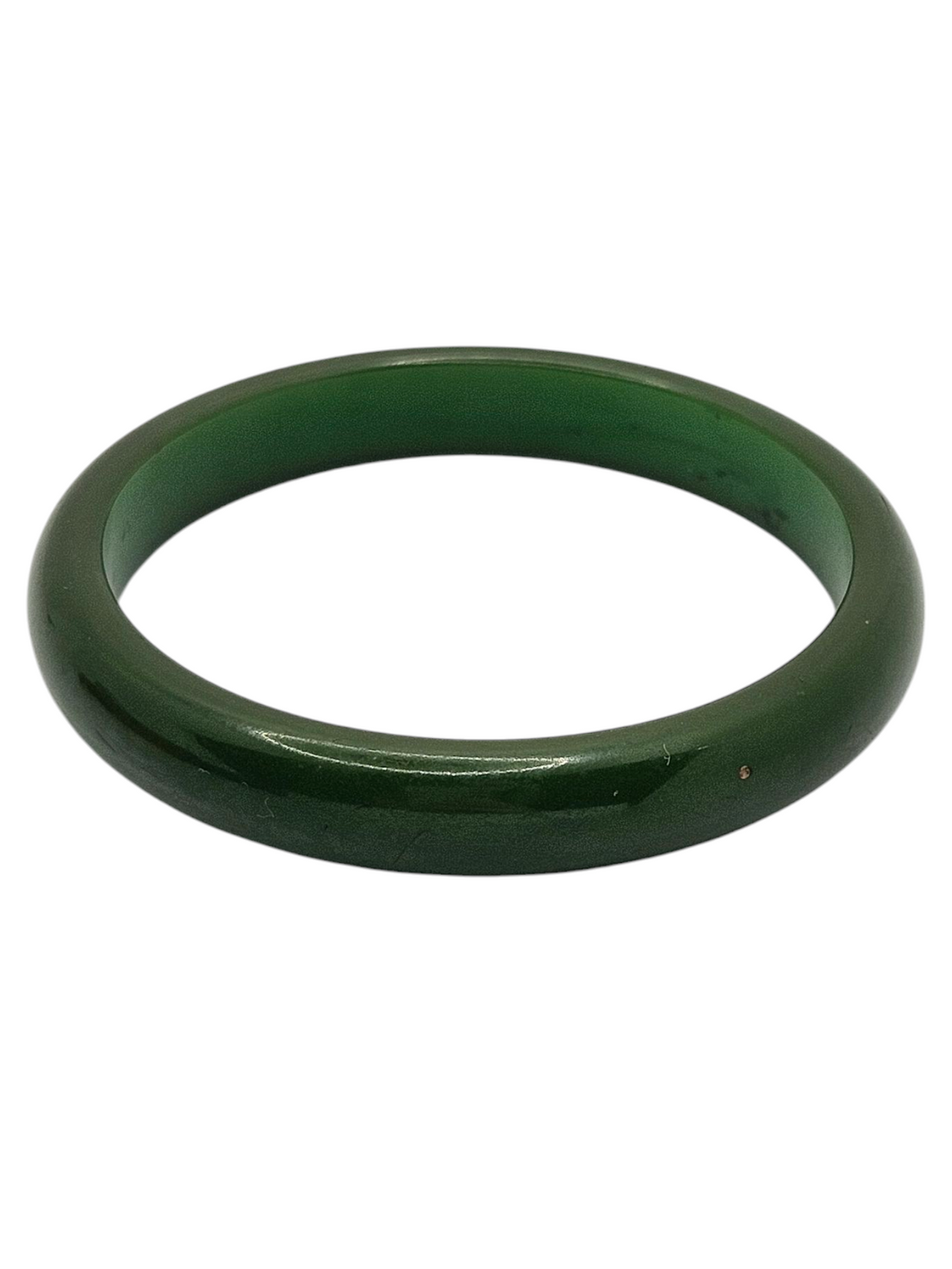 1940s Dark Green Bakelite Bangle