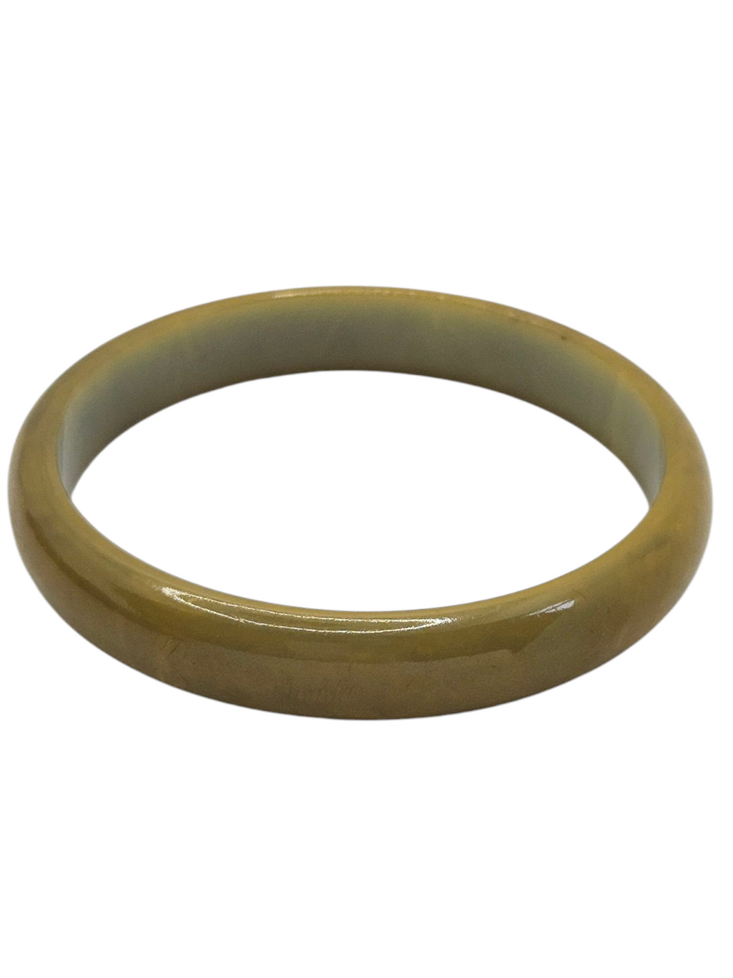 1940s Green Marbled Bakelite Bangle