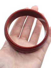 Load image into Gallery viewer, 1940s Dark Marroon Red Bakelite Bangle
