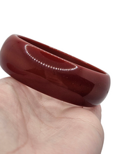 Load image into Gallery viewer, 1940s Dark Marroon Red Bakelite Bangle
