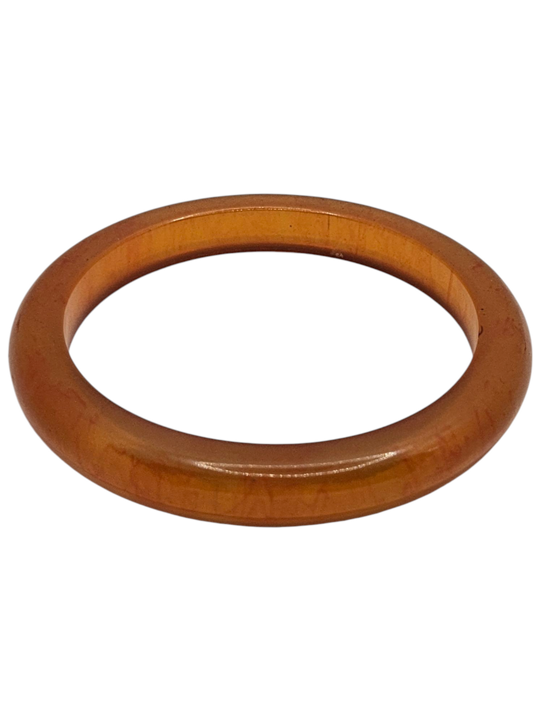 1940s Red/Orange Marbled Bakelite Bangle