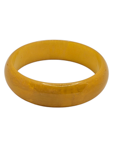 1940s Semi Sheer Yellow Bakelite Bangle