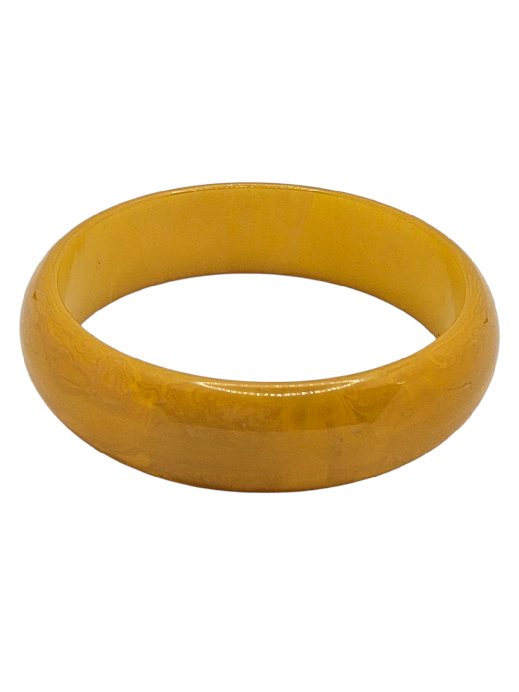 1940s Semi Sheer Yellow Bakelite Bangle