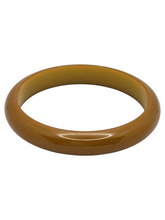 Load image into Gallery viewer, 1940s Dark Olive Green/Yellow Bangle
