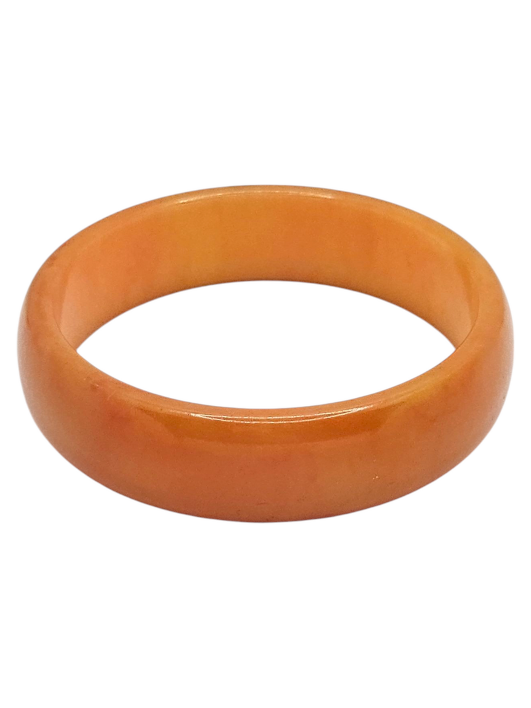 1940s Orange Marbled Bakelite Bangle