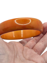 Load image into Gallery viewer, 1940s Orange Marbled Bakelite Bangle
