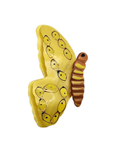 Load image into Gallery viewer, 1940s Coro Bright Yellow Nylon Butterfly Brooch
